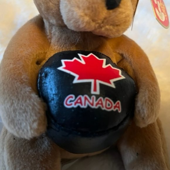 Ty Beanie Baby Deke Plush Hockey Bear 2005 Canadian Exclusive NWT - Picture 9 of 10